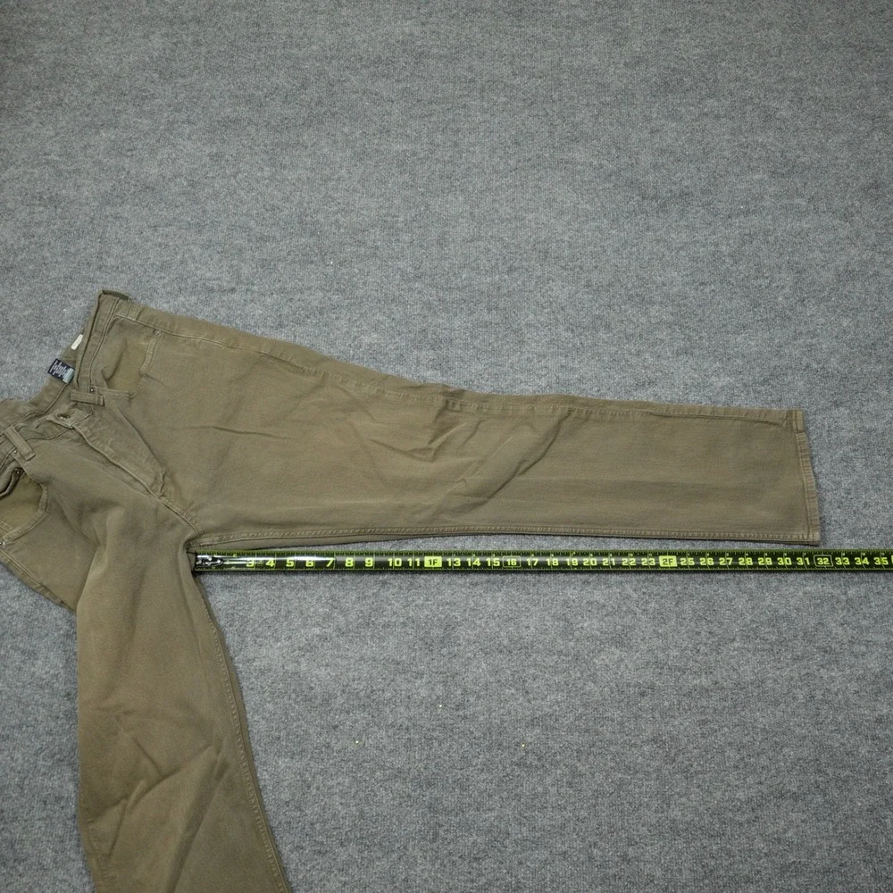 Cremieux Jeans Mens 36x32 Olive Green Straight Fit Stretch Cotton Casual Pants